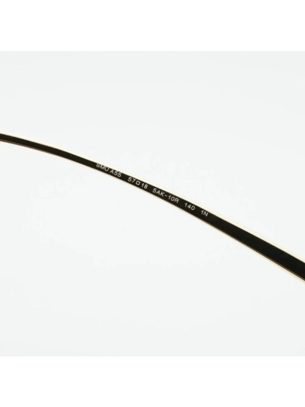 Miu Miu MUA55S 5AK10R Sunglasses Gold Geometric Frame, Yellow Lenses